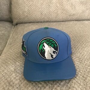 Minnesota timberwolves strap back hat